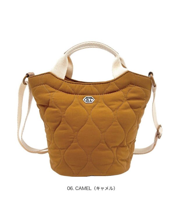 ROOTOTE 3632【軽量コンパクト】SN.べビール―.2way.ミリタリーキルト-A 06：キャメル