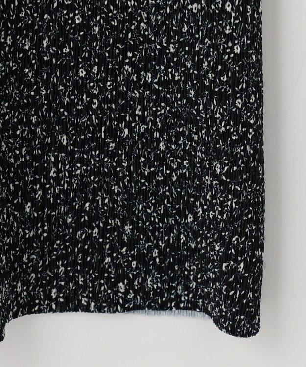 ANY 【2SET/洗濯機可】フリルスリーブTシャツ×シャーリングキャミワンピースセット ブラックベース