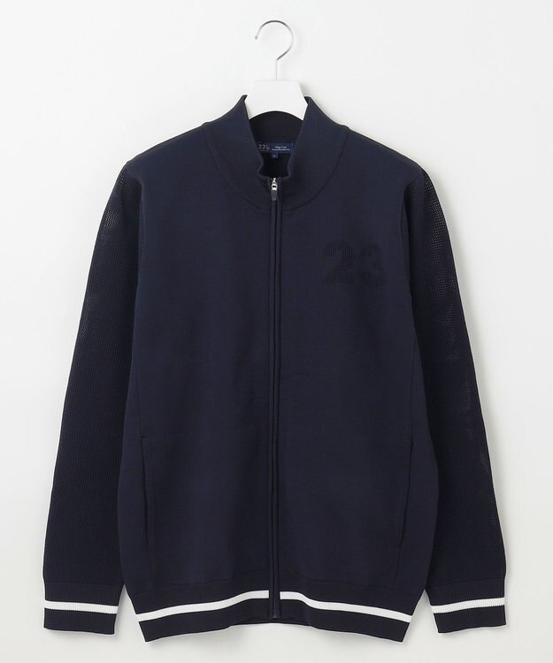 23区GOLF 【MEN】【ウォッシャブル】フルジップニットブルゾン ネイビー系