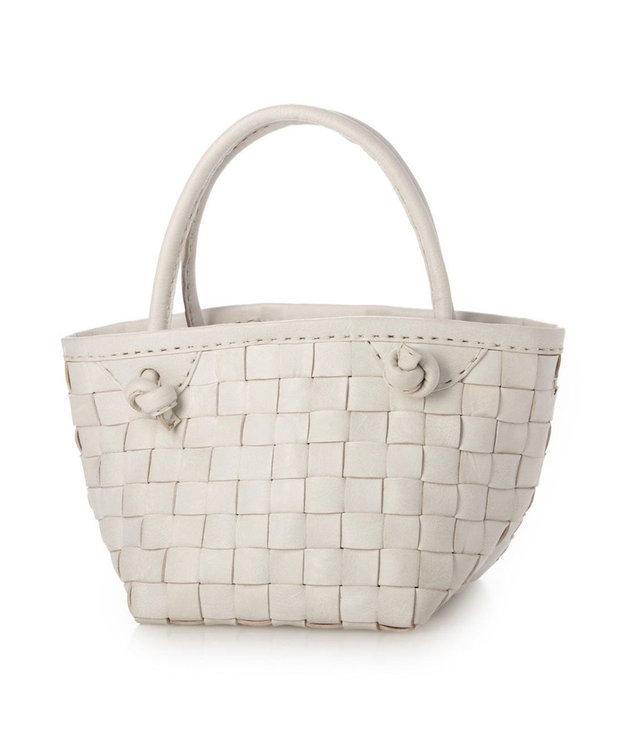 UNBILLION ピークスピーク PEAKS PEAK / 牛革レザーメッシュ3wayトートS アイボリー