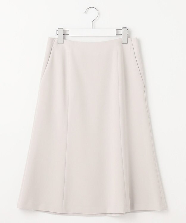 23区 S 【セットアップ対応】トリアセダブルジョーゼット スカート ベージュ系