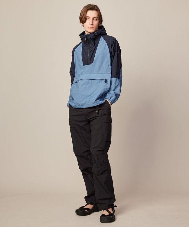 JOSEPH ABBOUD MOUNTAIN 【CREA掲載・軽量/ECO撥水/ストレッチ】 ライトワッシャー マウンテンパーカー ネイビー系