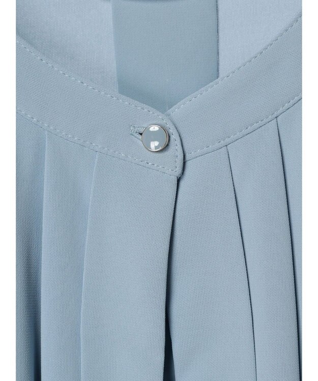 Green Parks ２ｗａｙ　フレンチスリーブ釦付ブラウソー Sax