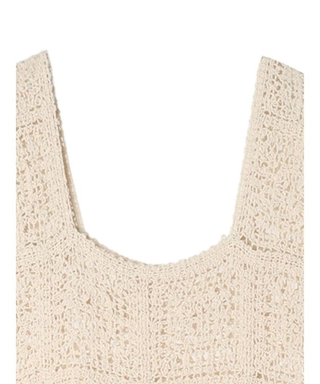 Green Parks ■ＥＳＣＡＲ　クロシェレースワンピース Ivory