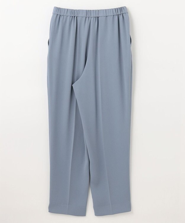 NAVE 【ReNAVE　洗える】バックサテンジョーゼット スモーキーブルー