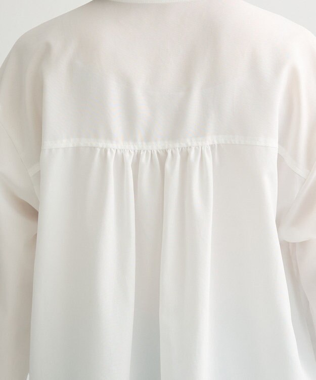 Green Parks フリルカラーシャツ Off White