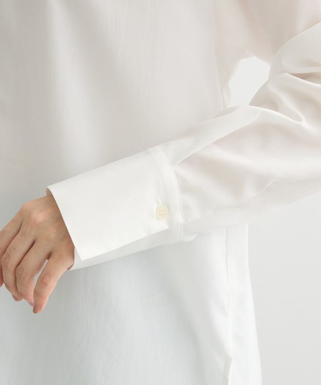 Green Parks フリルカラーシャツ Off White