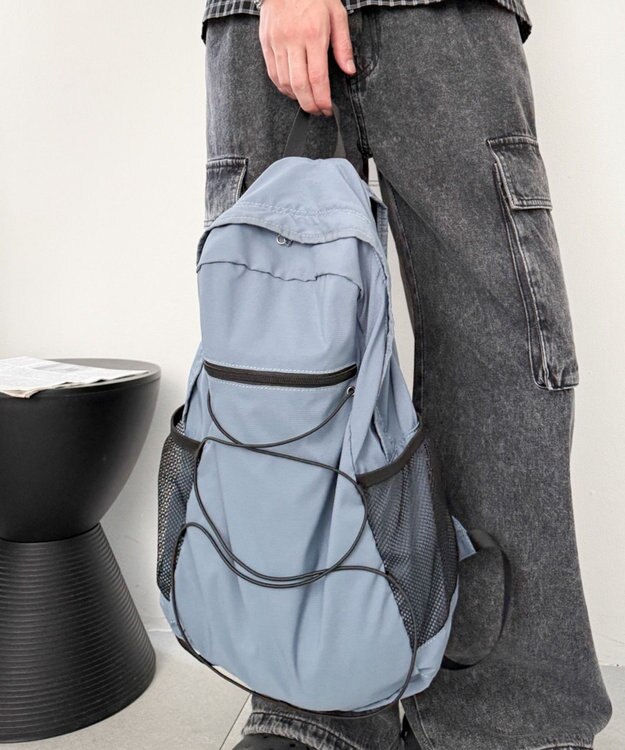 WEGO 【ユニセックス着用ITEM】コードデザインバックパック ブルー
