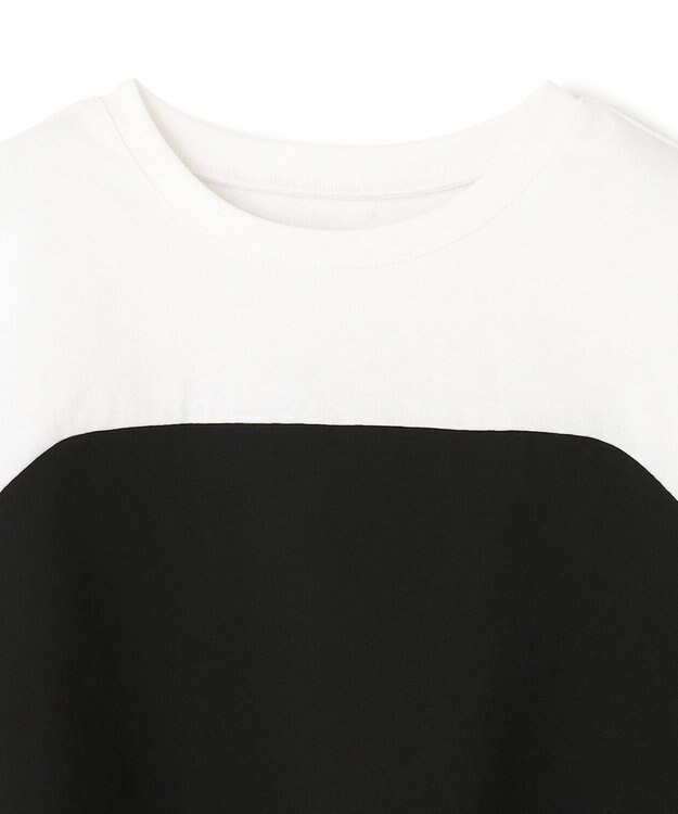 UNFILO 【110-150cm】アソート コンビTシャツ オフ×ブラック[ビスチェコンビ]