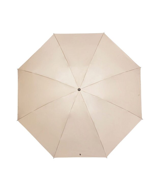 MOONBAT 【軽量/大きめ】POLO RALPH LAUREN 遮光 晴雨兼用 折りたたみ日傘 ワンポイント ポロポニー 60cm ベージュ