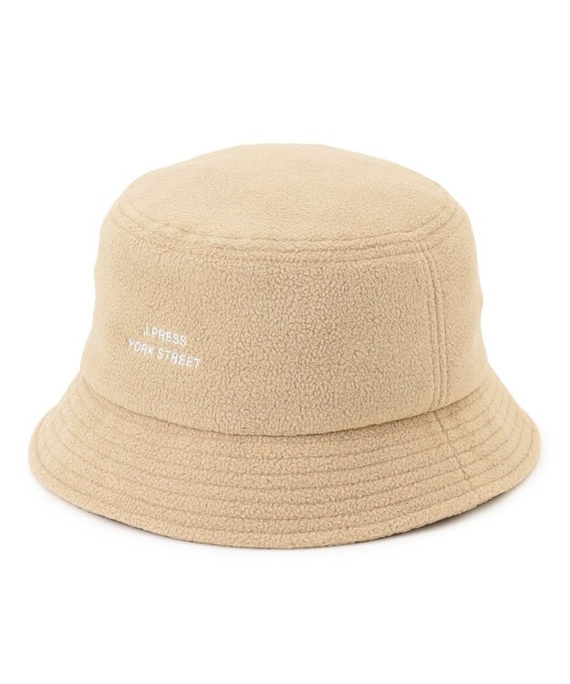 J.PRESS YORK STREET 【UNISEX】フリースロゴバケットハット ベージュ系