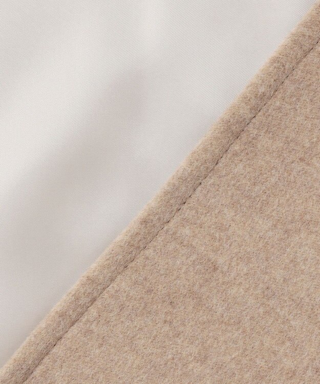 BEIGE， 【VERY NaVY12月号掲載】LABBOCK / ウール混ラグランステンカラーコート Taupe