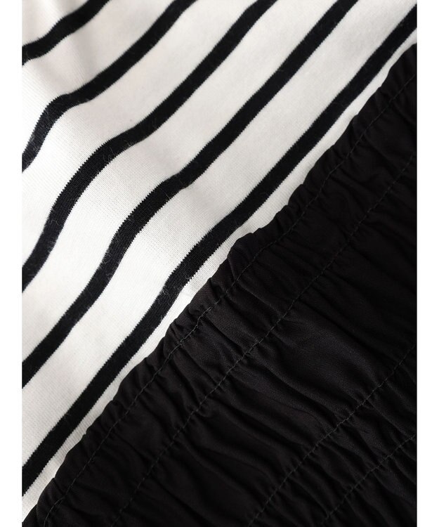 Green Parks シャーリングサテンドッキングプルオーバー Border