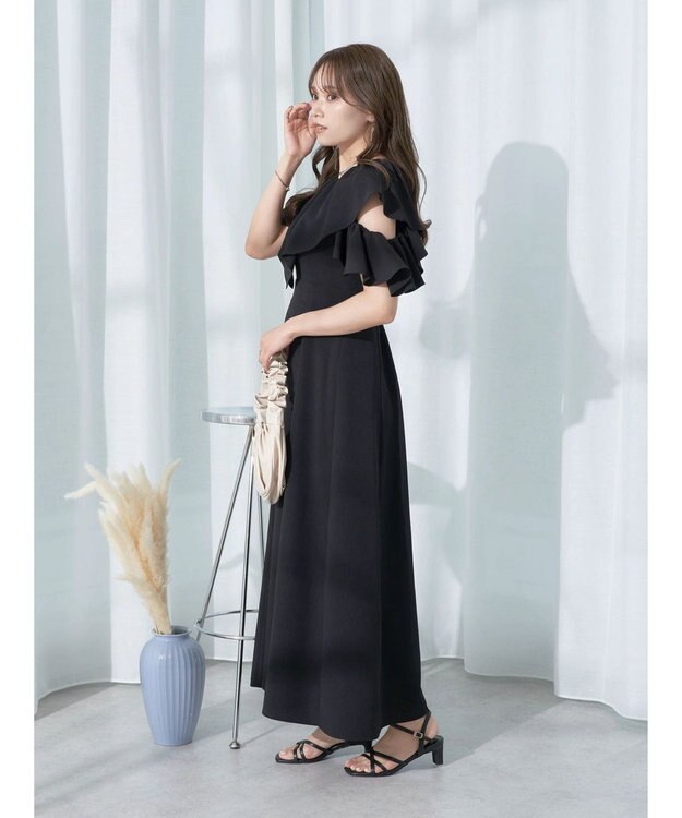 earth music&ecology ２ＷＡＹ　フリルスリーブワンピース Sax