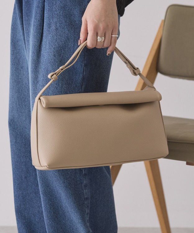 AMERICAN HOLIC 【2WAY】ワンハンドルフラップショルダー Beige