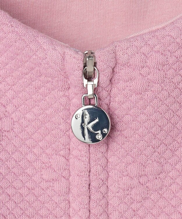 組曲 KIDS 【110-140㎝】フラワーキルト パーカー ラベンダー