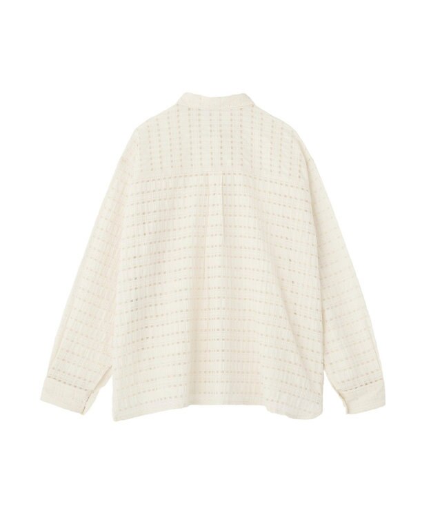 AMERICAN HOLIC シアーチェックシャツ Ivory