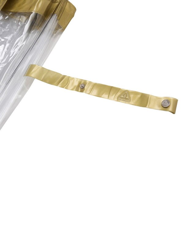 MOONBAT 【雑誌掲載／non・no】フルトン (FULTON) Birdcage ワンポイントロゴ 長傘 透明傘 ゴールド