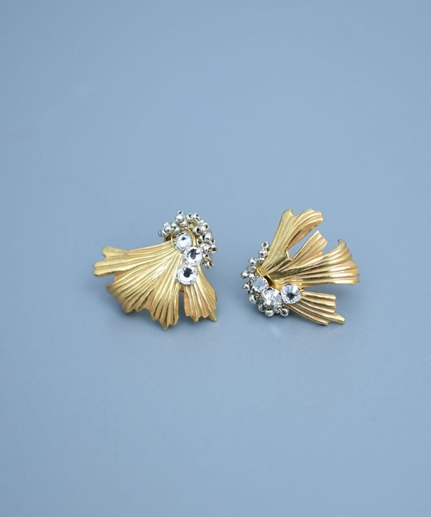 monshiro イチョウビーズピアス ホワイト