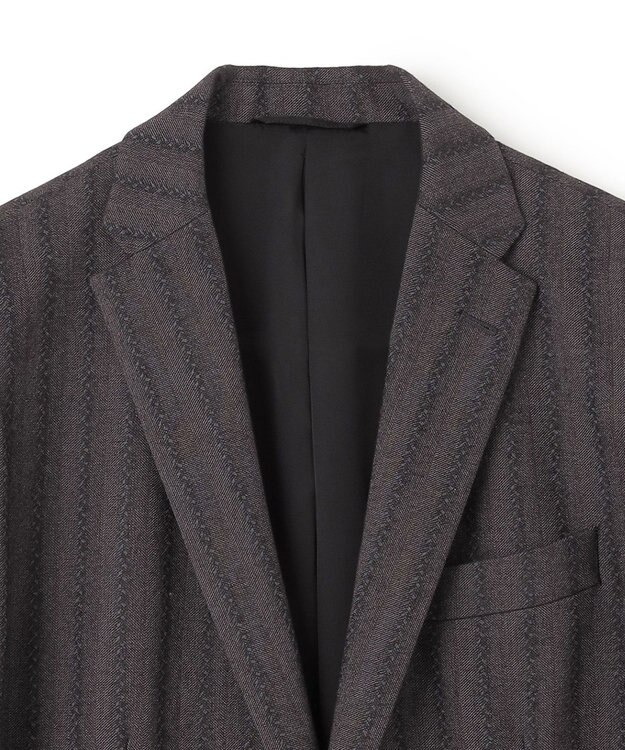 JOSEPH HOMME ピンヘッドストライプジャガード　ジャケット グレー系1