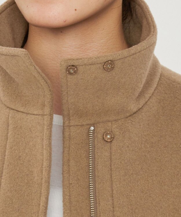 uncrave リバー スタンドカラー ブルゾン（uncrave STANDARD） ベージュ