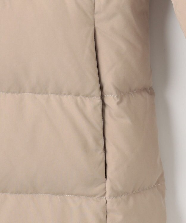 J.PRESS LADIES ブラッシュドマルチポリ ロング ダウン コート ベージュ系