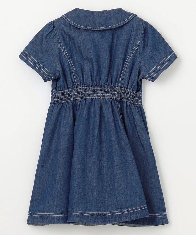 組曲 KIDS 【100㎝】デニム ワンピース ネイビー系
