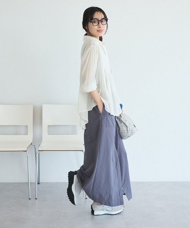 CRAFT STANDARD BOUTIQUE ヴィンテージボイルタックフレアシャツ Off White