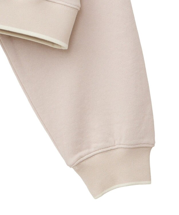 earth music&ecology ハーフジップラインプルオーバー Beige