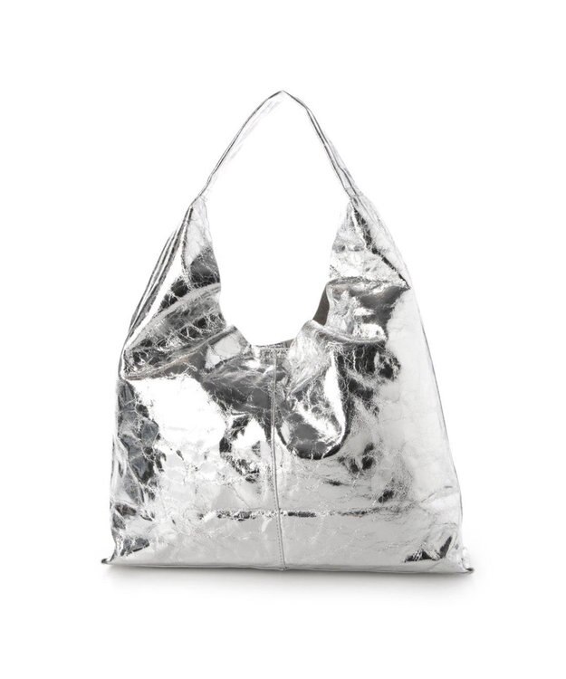 UNBILLION 【テレビ ドラマ着用アイテム】カシュカシュ cachecache / 一枚仕立てホーボーバッグ シルバー