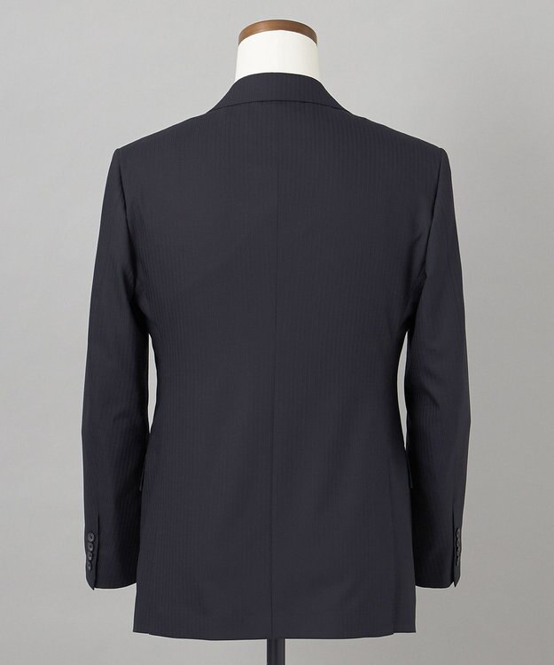 GOTAIRIKU 【御幸毛織】Superio160 ウールカシミヤ スーツ（ブラックストライプ） ブラック系8