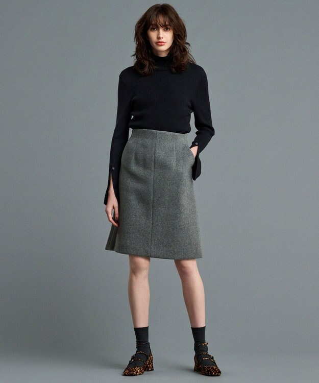 uncrave プルーフ メルトン ミニスカート（uncrave STANDARD） トップグレー