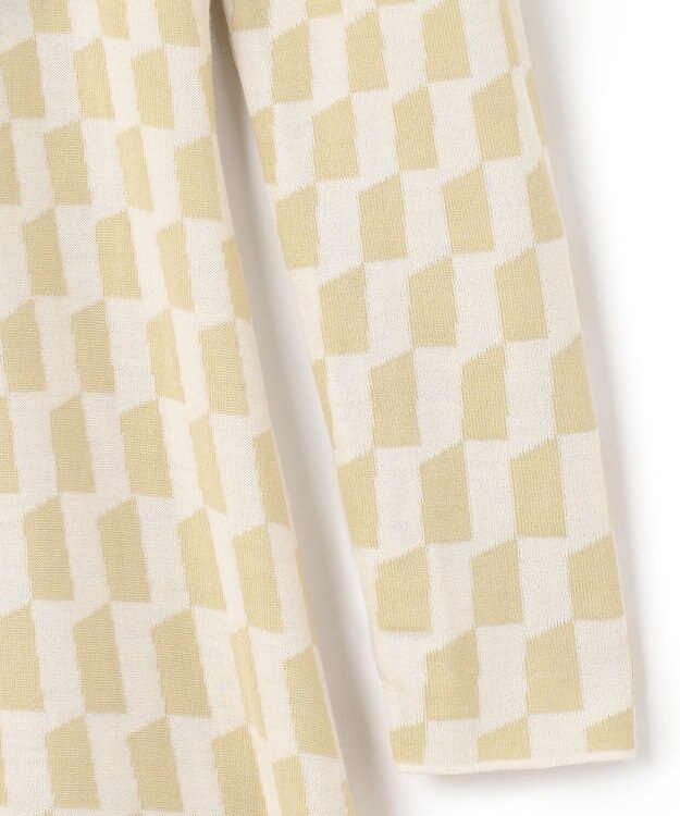 JOSEPH ファインアルコーブジャガード　ニットドレス Pale Olive/Ivory