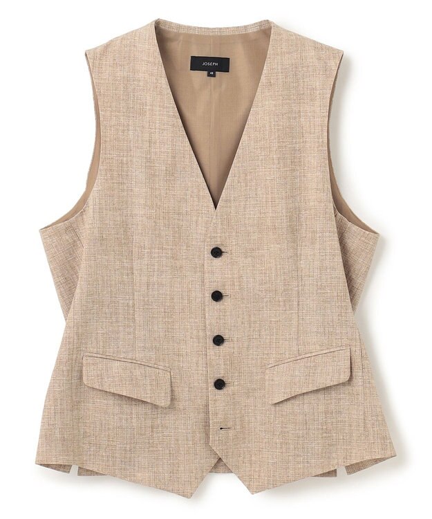 JOSEPH HOMME <3ピース対応> クールドッツストレッチ ジレ ベージュ系