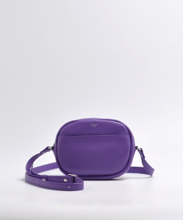 blancle シュリンクレザー ラウンドショルダーバッグ PURPLE