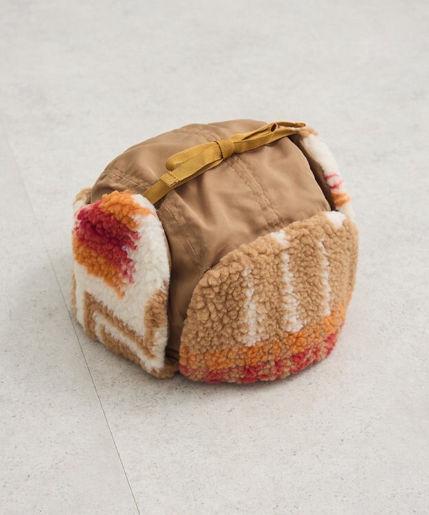 Green Parks ■別注ＰＥＮＤＬＥＴＯＮ　ボアフライトキャップ Beige