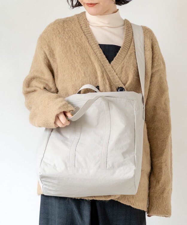 NIZYU KANO 【はまじコラボ】Airyトート Mサイズ ライトグレー