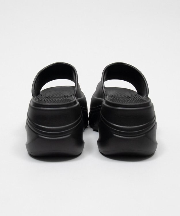 WEGO 厚底デザインラバーサンダル ブラック