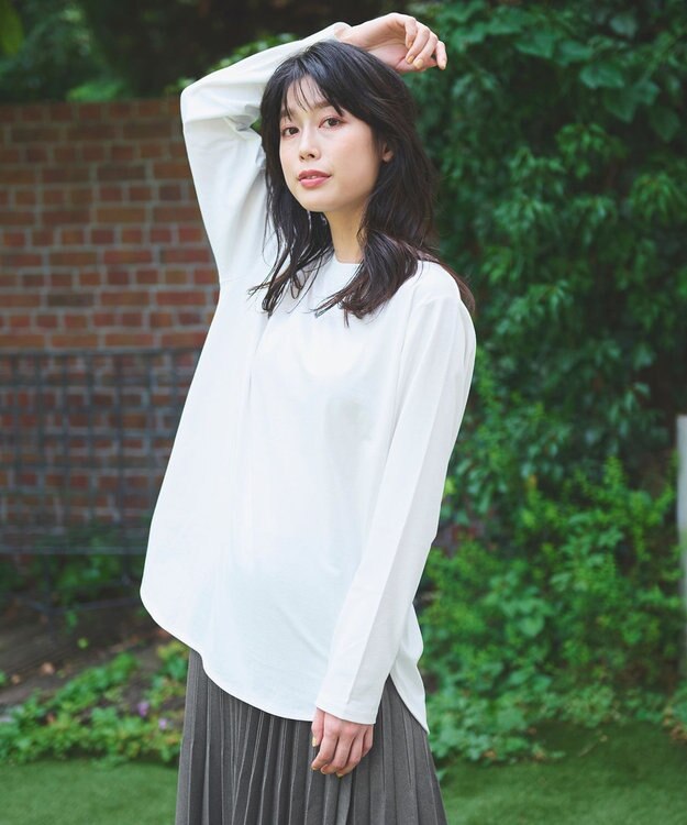 ANY ロングスリーブ テールＴシャツ オフ