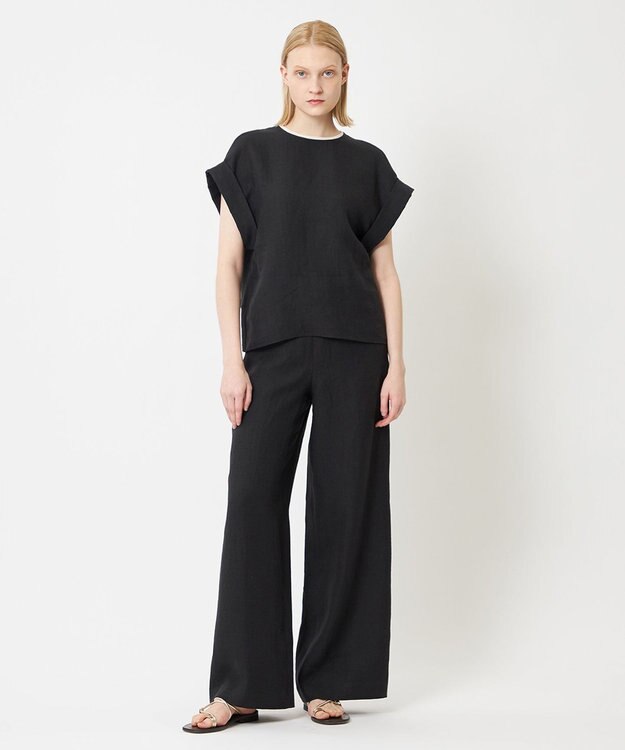 BEIGE， 【S-size】CHESTNUT / ワイドパンツ Black