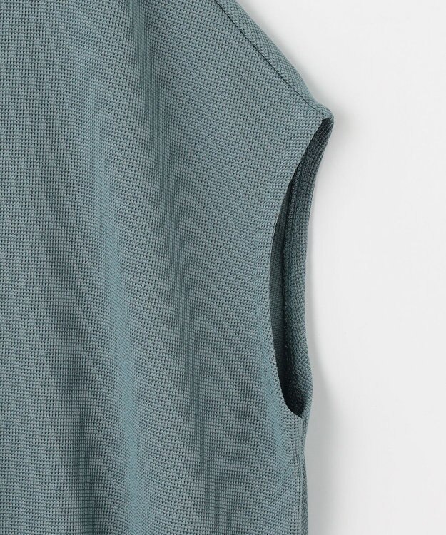 ANY ワッフルプルオーバー ターコイズ