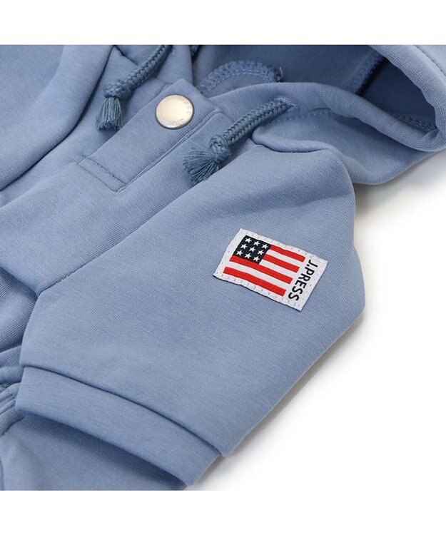 PET PARADISE J.PRESS エンボス パーカー 【小型犬】 水色