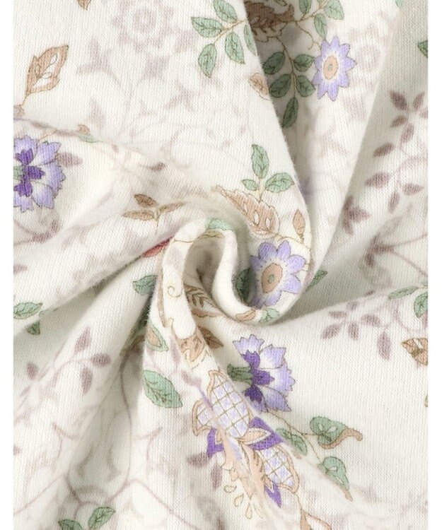 WACOAL パジャマ 長袖 長ズボン 綿100%(本体) あったか ミントン レディース NDW427 /ワコール ホワイト