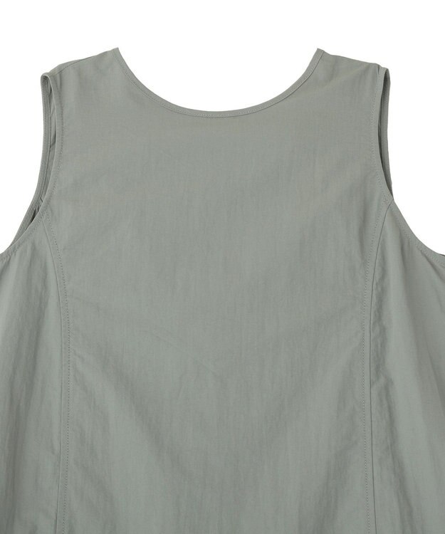 AMERICAN HOLIC 【2点セット】ナイロンAラインワンピース+キャミソール Grayish Khaki