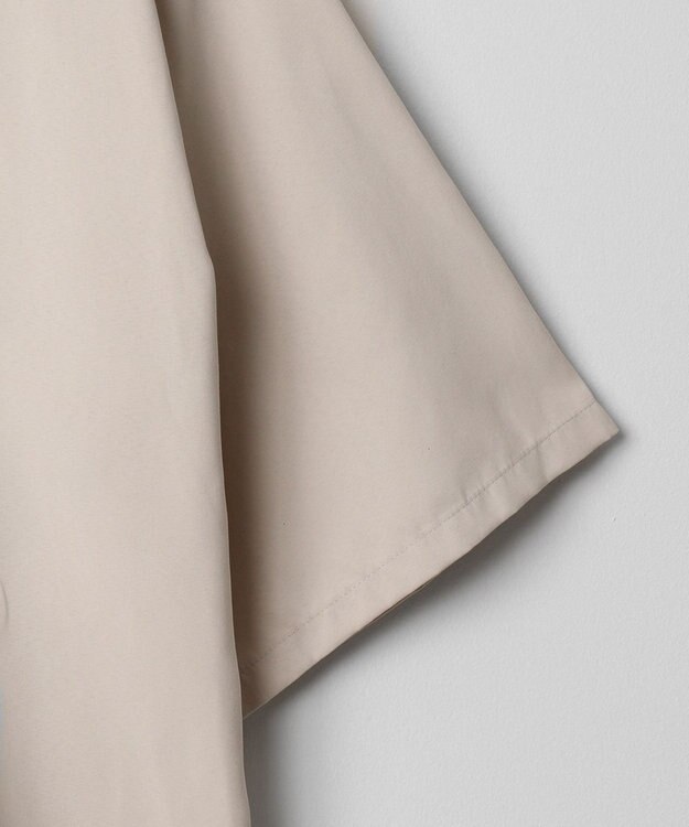 WEGO 【LUCY】アイススウェードハーフジップシャツ（S） ライトベージュ