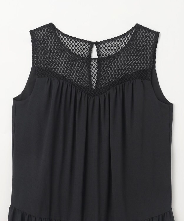 GRACE CONTINENTAL シアードレープマキシ ブラック