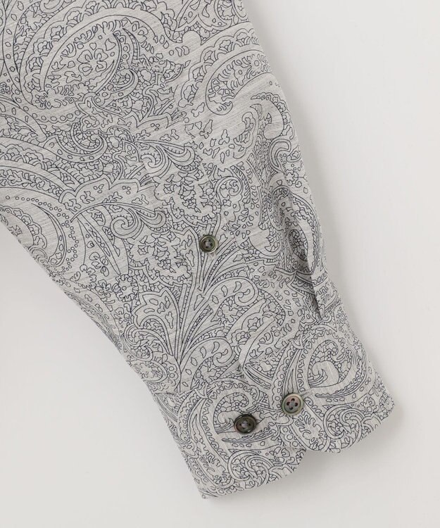 JOSEPH ABBOUD MOUNTAIN 【SPACE／UNISEX】オーバーペイズリー シャツ グレー系6