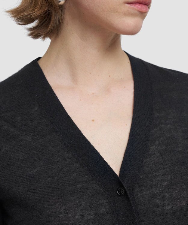 JOSEPH 【洗える】キャッシュエアー　カーディガン Black