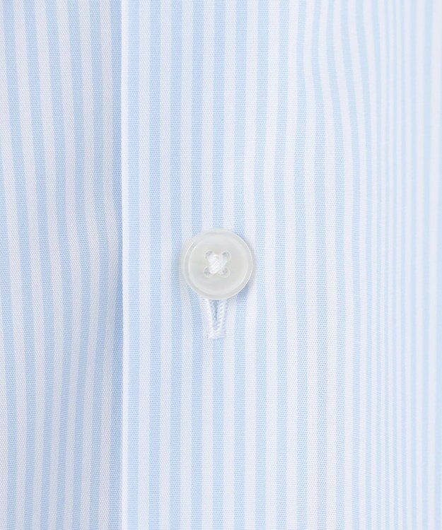 GOTAIRIKU 【形態安定】PREMIUMPLEATS_セミワイドカラー 通年ドレスシャツ_ストライプ(25年春夏モデル) サックスブルーストライプ