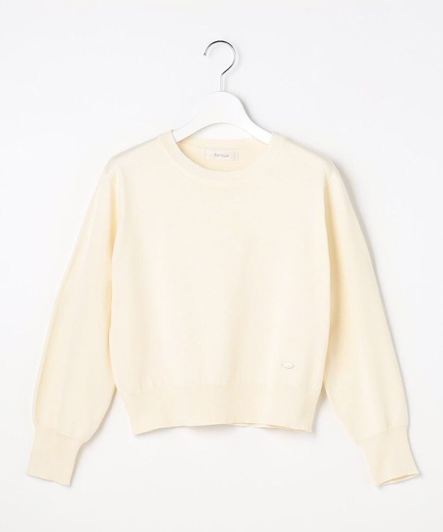 Feroux 【先行予約】美シルエットニット プルオーバー ホワイト系